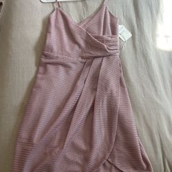 Silent+Noise Pink Wrap Dress