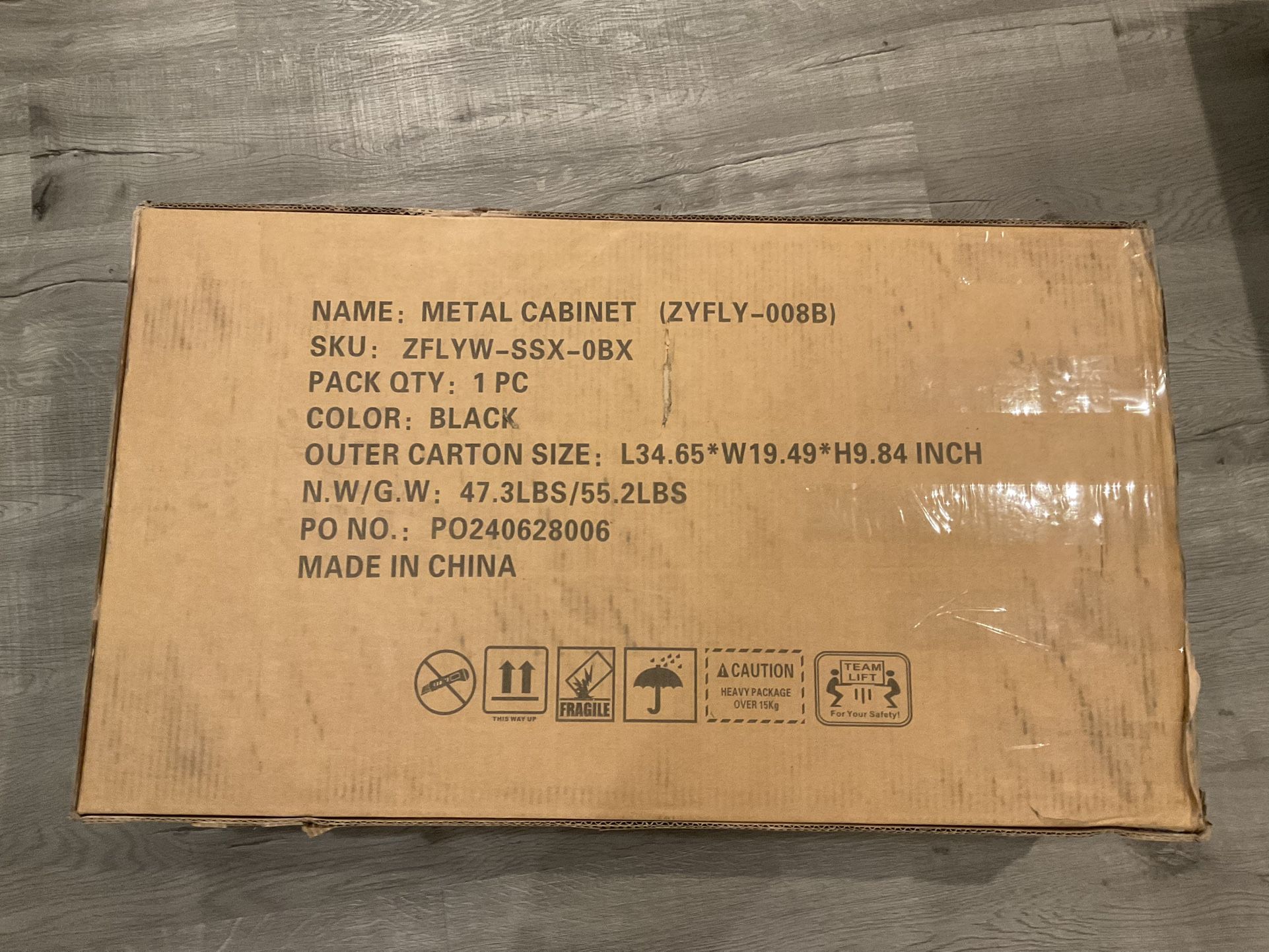 Garage Black Metal Storage Cabinet with Wheels!!! ULTRA BREND NEW!!! LAST MODEL!!! HEAVY DUTY!!! TOTAL BLACK!!! SEALED IN ORIGINAL BOX!!!