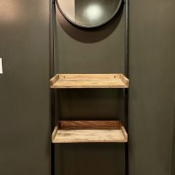Pottery Barn Trenton Ladder Shelf With Mirror