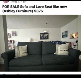 Sofa and loveseat
