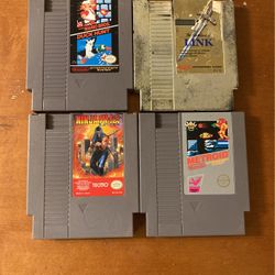 Original Nintendo Games Mario Metroid Zelda Ninja