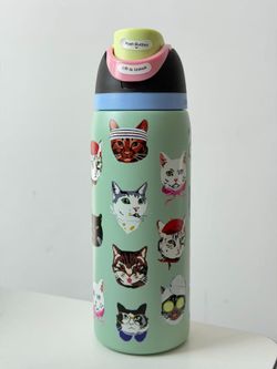 Owala 32oz FreeSip Water Bottle Cat Collage Catwala Urban Outfitters Exclusive