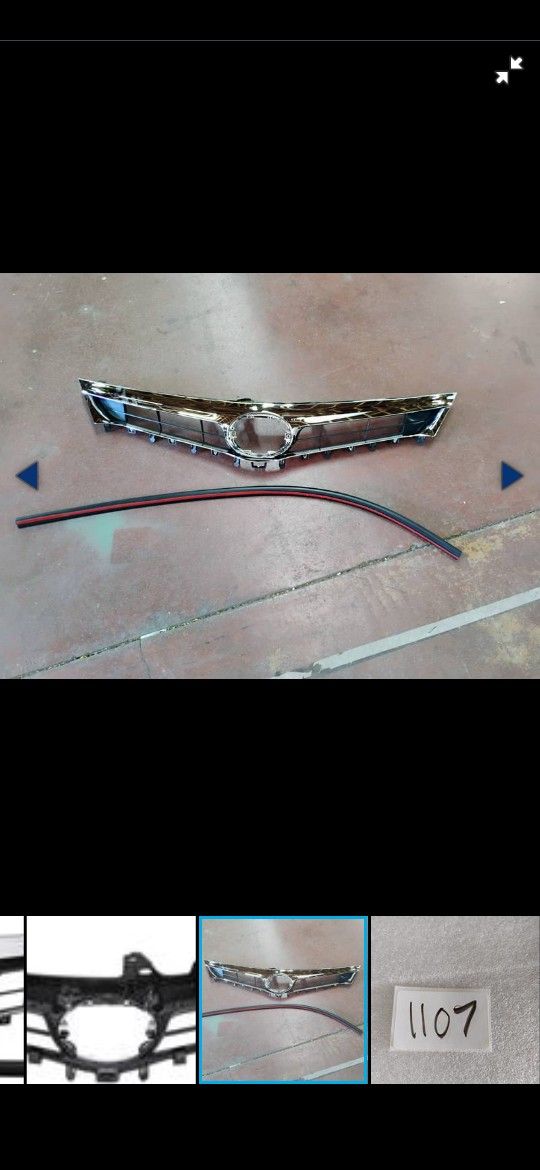 Retail $110.95) TRQ Front Grille Compatible with 2013-2015 Toyota Avalon