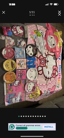 Hello Kitty, party supplies