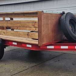 Utility Trailer, Heavy Duty 5x10ft Bed 