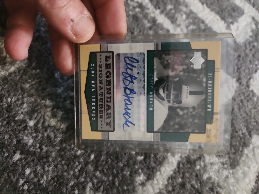 2004 Upper Deck NFL Legends Cliff Branch Legendary Signatures AUTO !!! RAIDERS