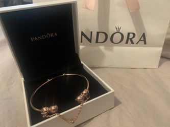 Pandora Moments rose open bangle