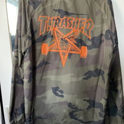 Thrasher Camo Windbreaker Jacket