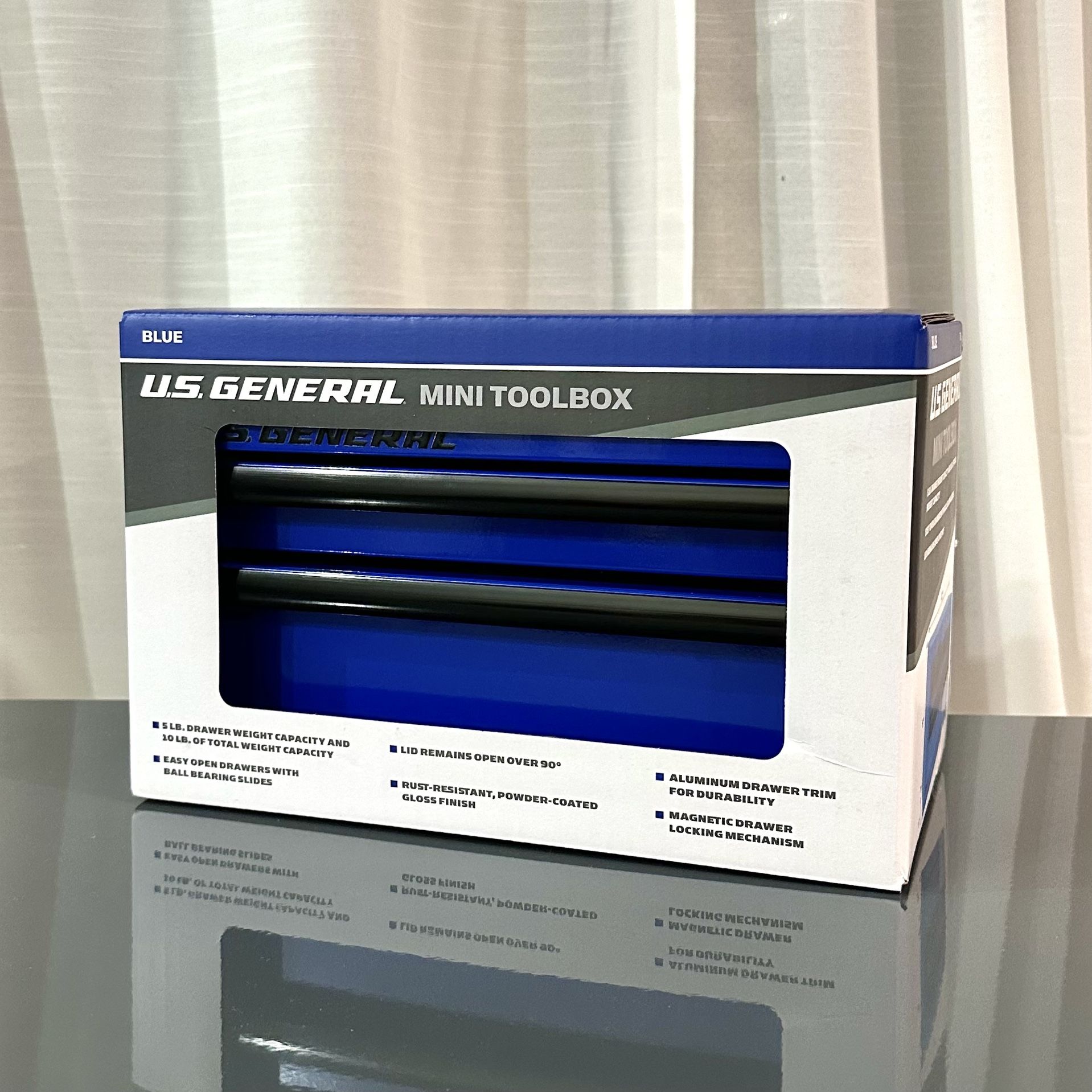 US General Mini Tool Box Blue