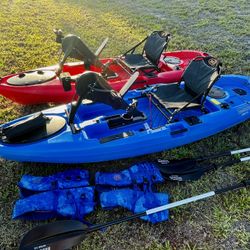 BKC Pedal Fishing Kayaks 10’6 