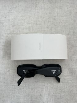 $466 NEW Retail Prada Symbole Sunglasses Slate Gray Black