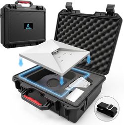 Brand new in box Starlink Mini Case, Waterproof Hard Case Fits Starlink Mini Accessories Crushproof with Precision Cut Foam, Starlink Mini Storage Cas