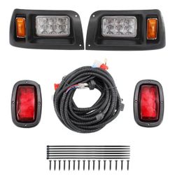 COOL STAR LED Lighting 12V Headlight Tail Light Kit Compatible with Club Car DS 1993-UP Gas & Elec