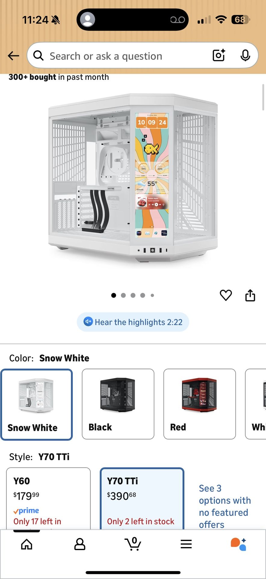 Hyte Y70 Touch With Display