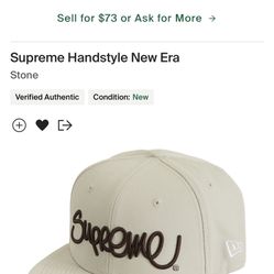 Supreme Handstyle New Era Hat 