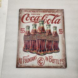 Coke Coca Cola Soda Faux Vintage Ad Metal Sign 