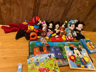 Mickey Mouse toys and floor paino
