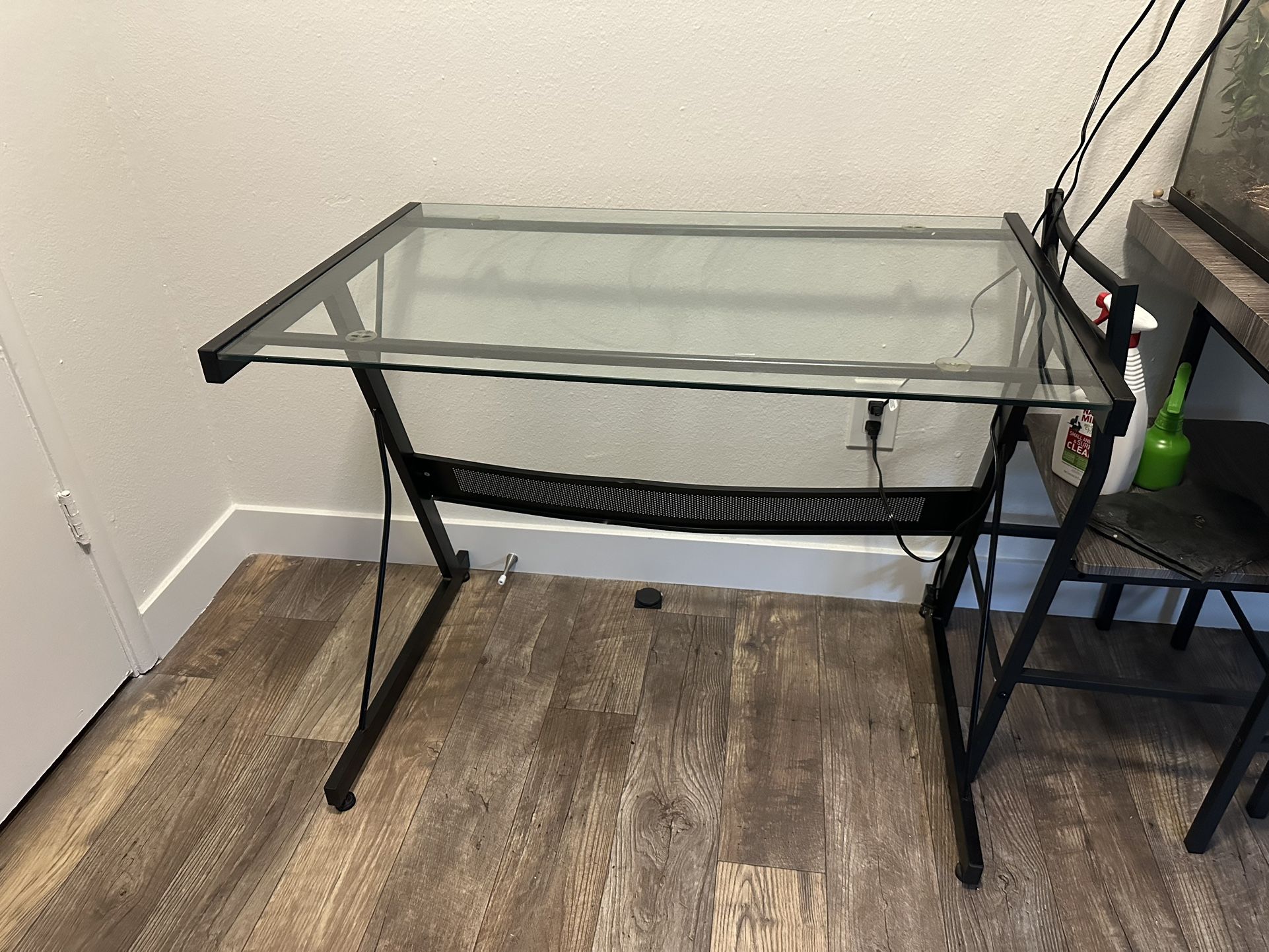 Glass Computer Table