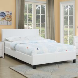 White Bed Frame Only 