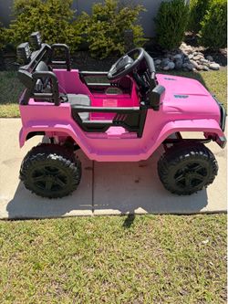 Pink 12V Kids Ride-On Jeep w/ Parent Remote & Charger – Excellent Condition