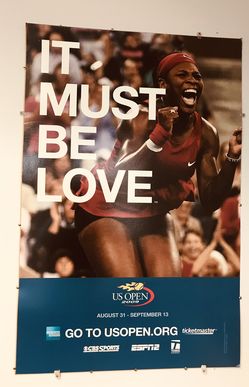 2009 US Open Serena Williams MTA poster 30x46”
