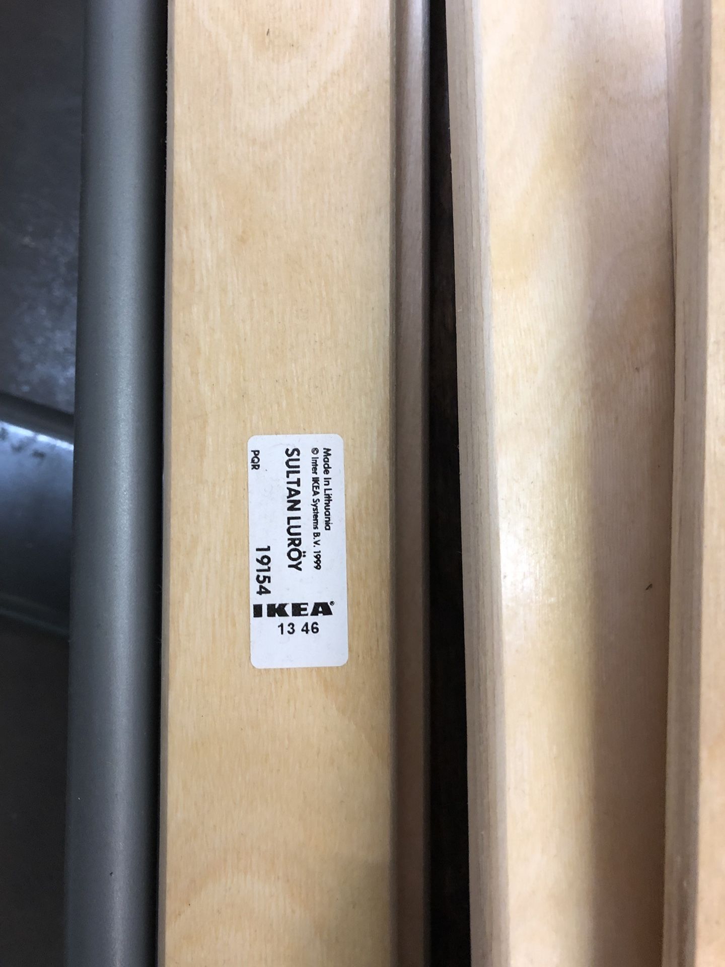 IKEA Svarta Twin Metal Bed Frame w Luroy Base for Sale in Richmond