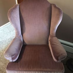 2 flex steel wing back chair