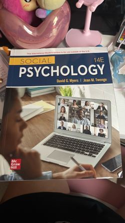 Social psychology 14E textbook