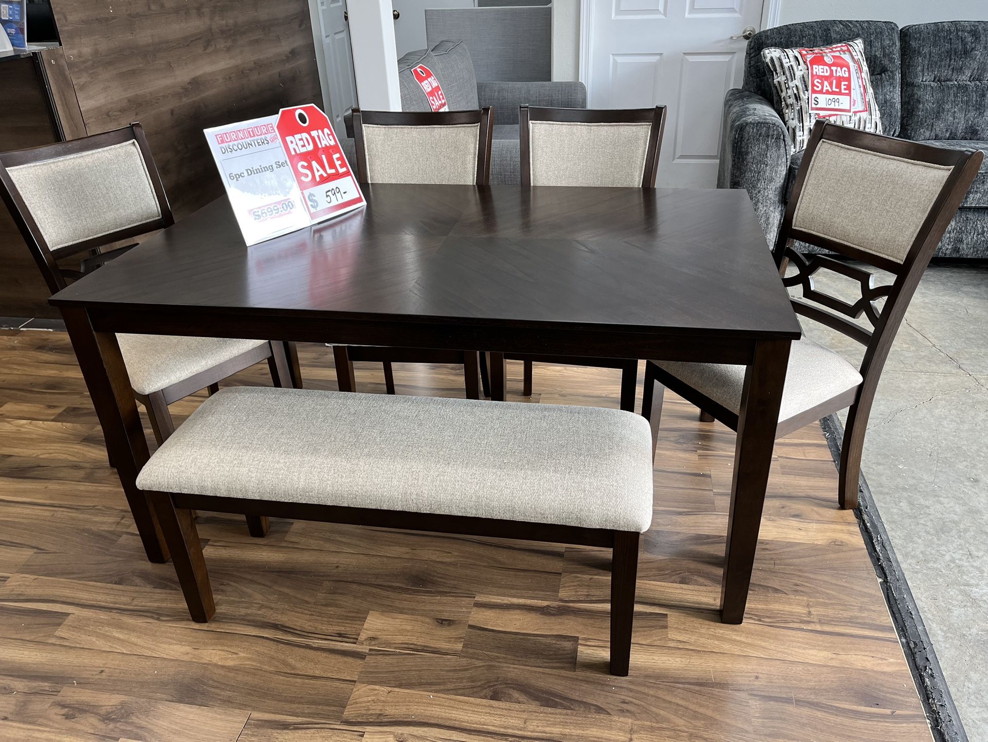 6pc Dining Table Set