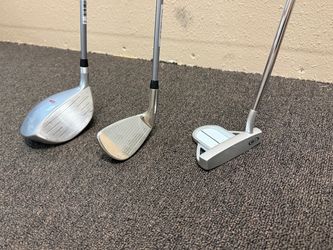 US Kids Golf Jr. Clubs - Driver, Iron, Putter - Slightly Used
