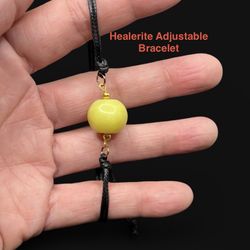 Healerite (Noble Serpentine) Genuine Stone Adjustable Handmade Bracelet