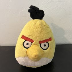 Angry Birds 8” Yellow Chuck Bird Plush Stuffed Toy No Sound Commonwealth 2010