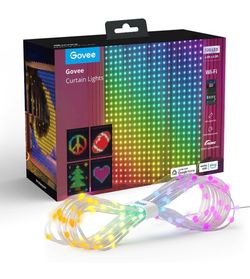 Govee Curtain Light: LED String Lights with 73 Settings, Smart App Control
