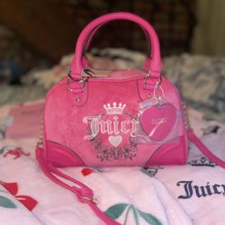 Hot Pink Juicy Couture Bowler Bag 