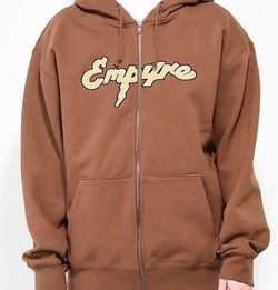 Empyre Sidebar Brown Zip Hoodie