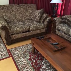 2 couches and a table