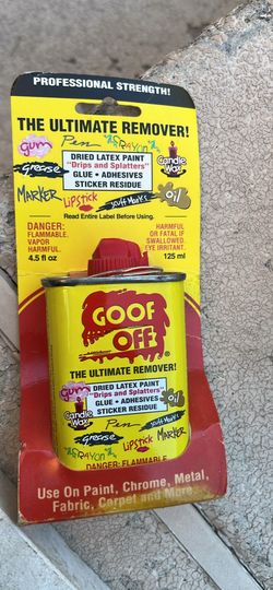 Goof Off Professional Strength The Ultimate Remover 4.5 fl oz vintage box & can. Empty