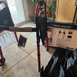 Travel Walker, Just Assembled, Lightweight, Adjustable.  Save $