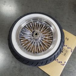 16" 16x5.5 Fat Spoke Harley Davidson Wheel 