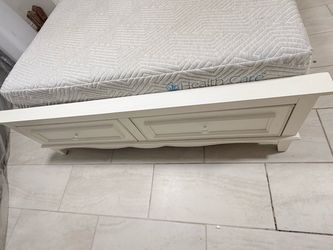 Full size bed and mattress