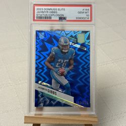 Jahmyr Gibbs PSA 10 Rookie LIONS