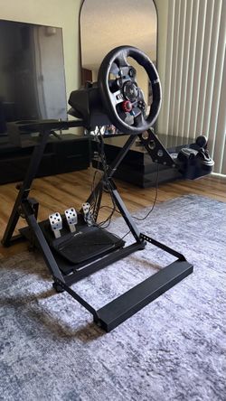 Logitech G29 Racing Wheel + Pedals + shifter Racing Stand – PS5/PS4/PC