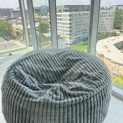 Large Grey Beanbag