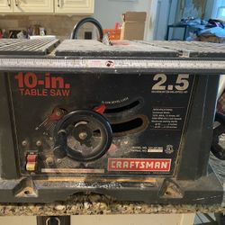 10” Craftsman Portable Table Saw
