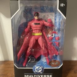 McFarlane DC Batman Pink Suit Figure Red Platinum Edition Brand New