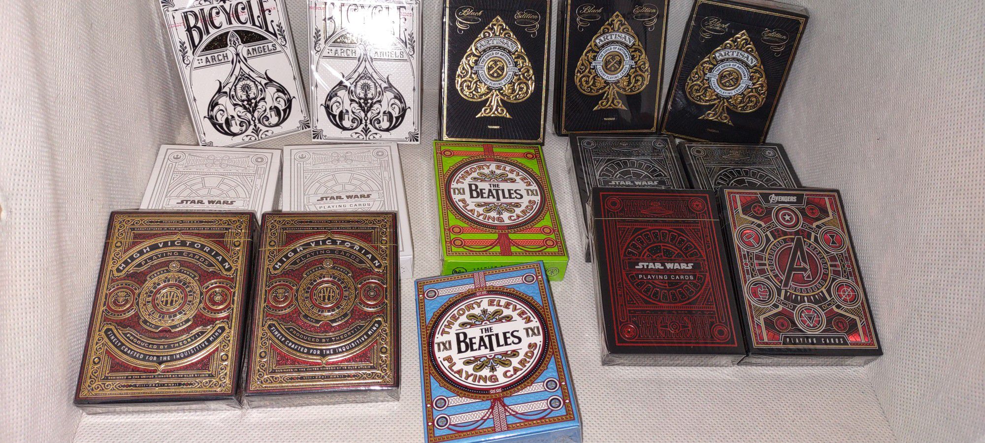 Lot of 15 Decks of Mixed Theory 11 Bicycle Playing Cards