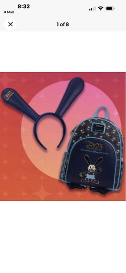 D23  2026 Gold member Exclusive Loungefly Oswald Rabbit Mimi backpack & ears