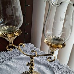home interior glass candle holders