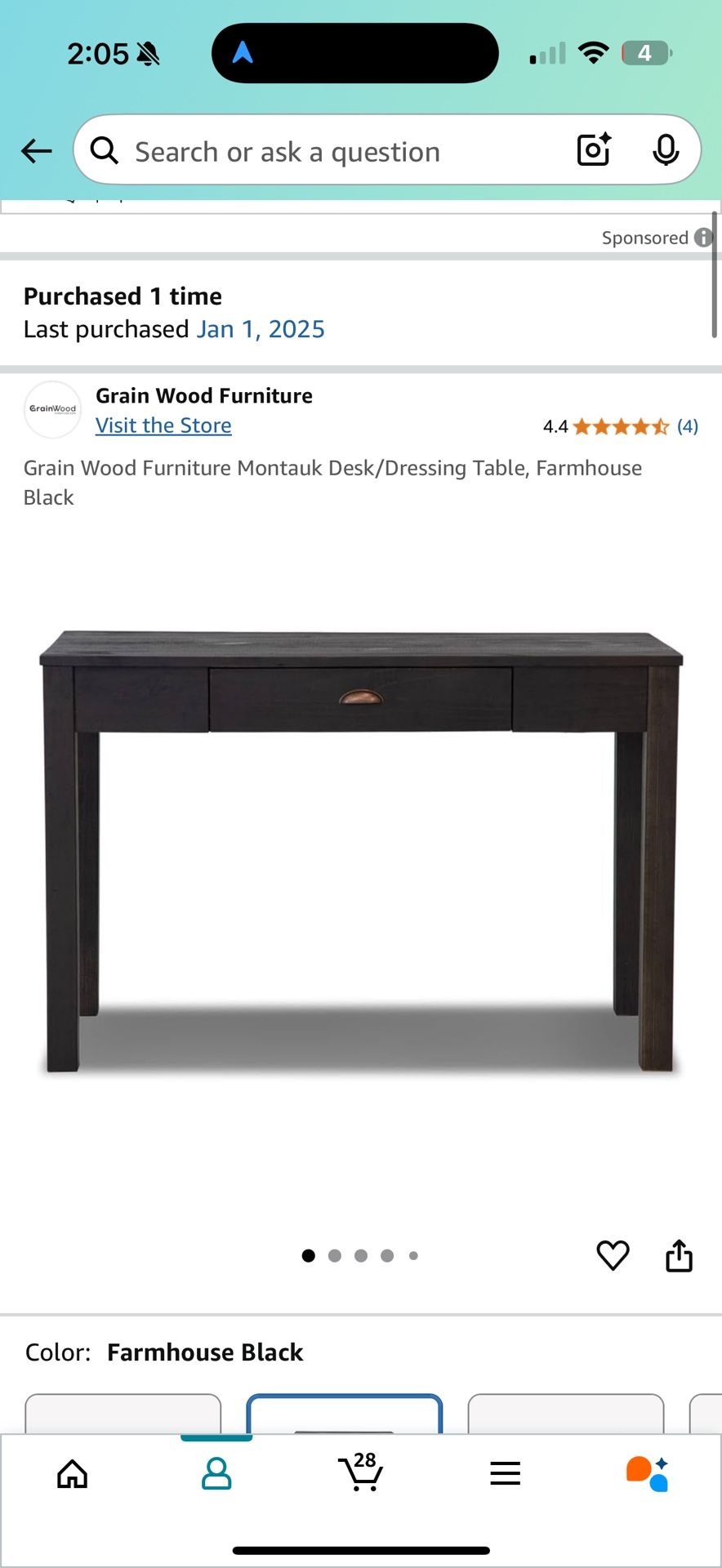 Wooden writing Desk