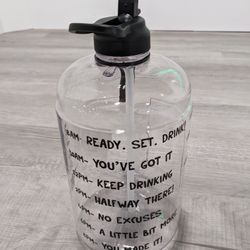 (3) Gallon Water Bottle Motivational Gym Water Bottle 